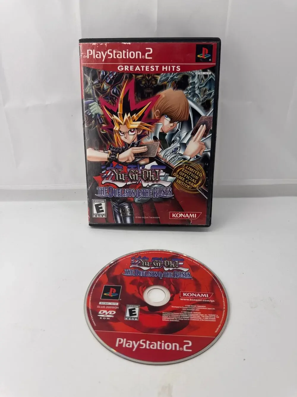 Playstation 2 Yu-Gi-Oh! The Duelists of the Roses video game - CASE DAMAGE READ